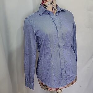 BROOKS BROTHERS Classic Striped 100% Cotton Button Down Collar
